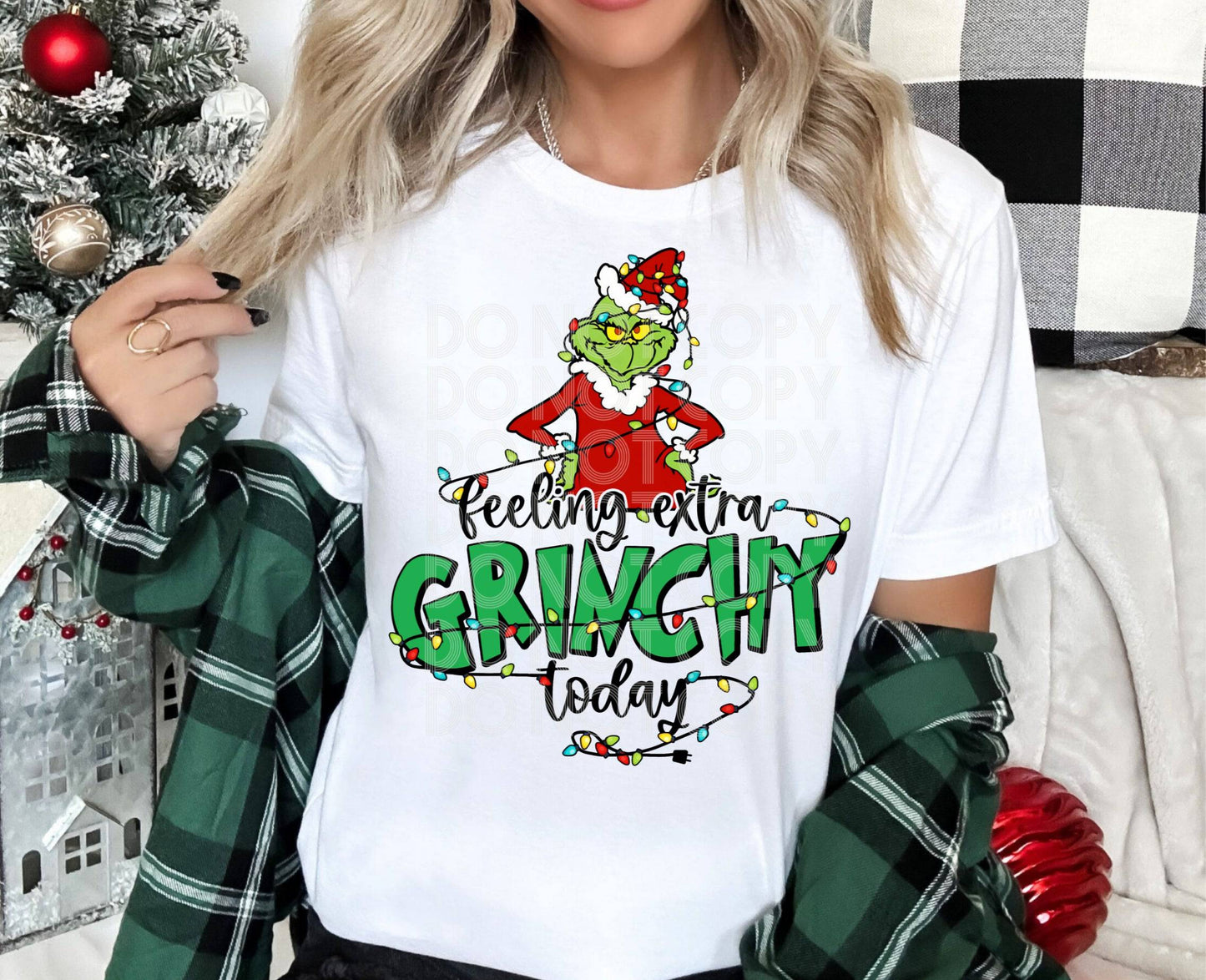 Extra Grinchy #3999 - Ready to Press DTF Transfer Full Color - Pro Blanks