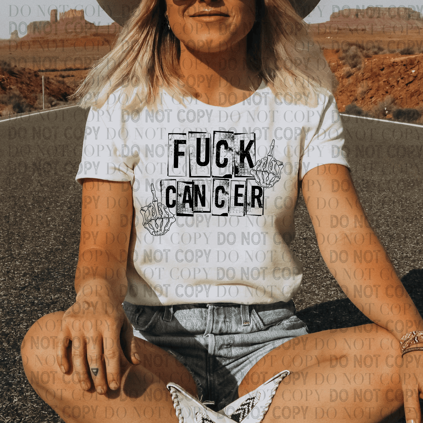 F**k Cancer- Ready to Press DTF Transfer Full Color - Pro Blanks