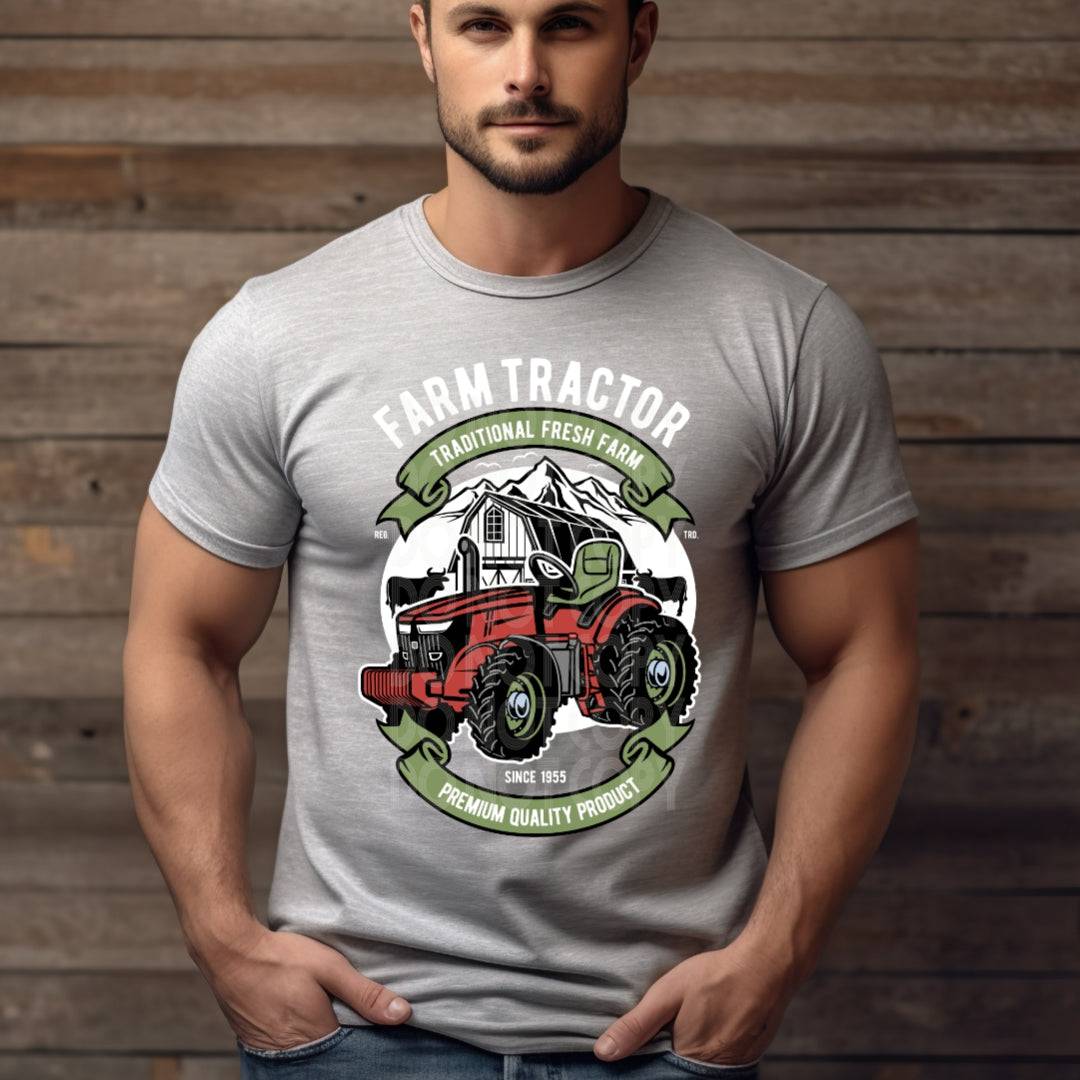 Farm Tractor #1984 - Ready to Press DTF Transfer Full Color - Pro Blanks