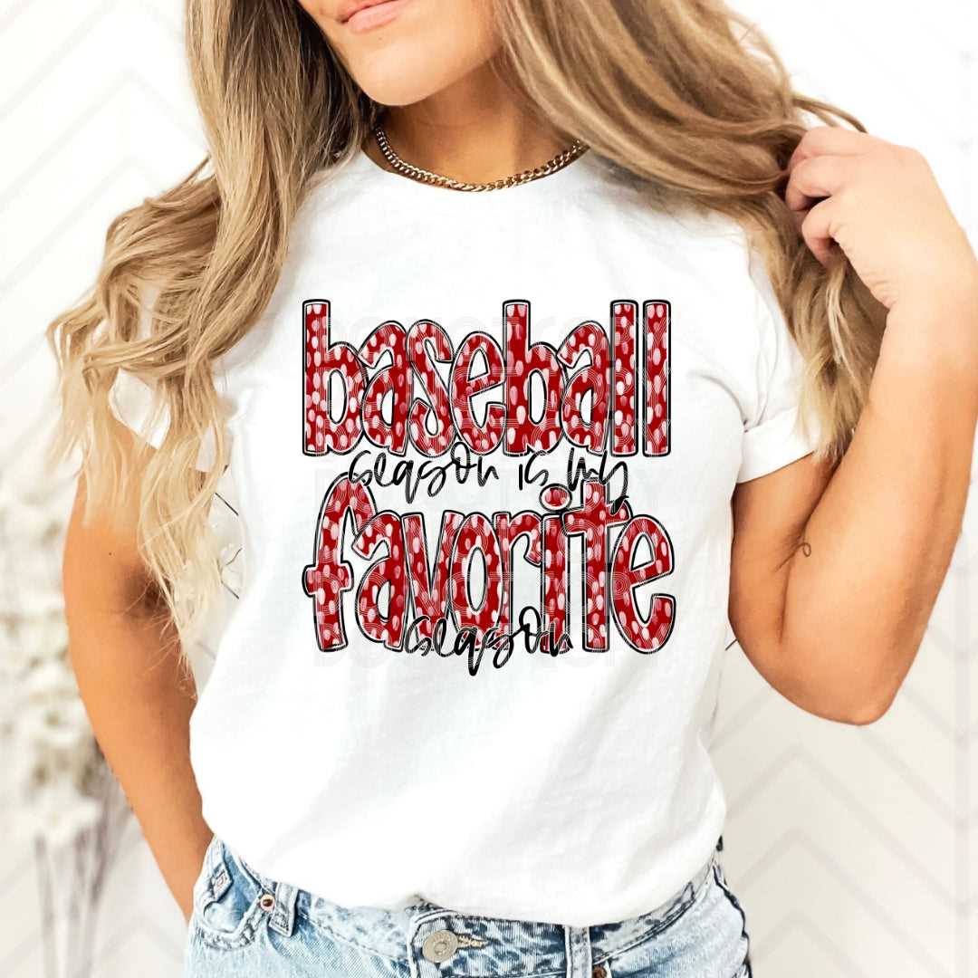 Favorite Season Baseball #1969 - Ready to Press DTF Transfer Full Color - Pro Blanks