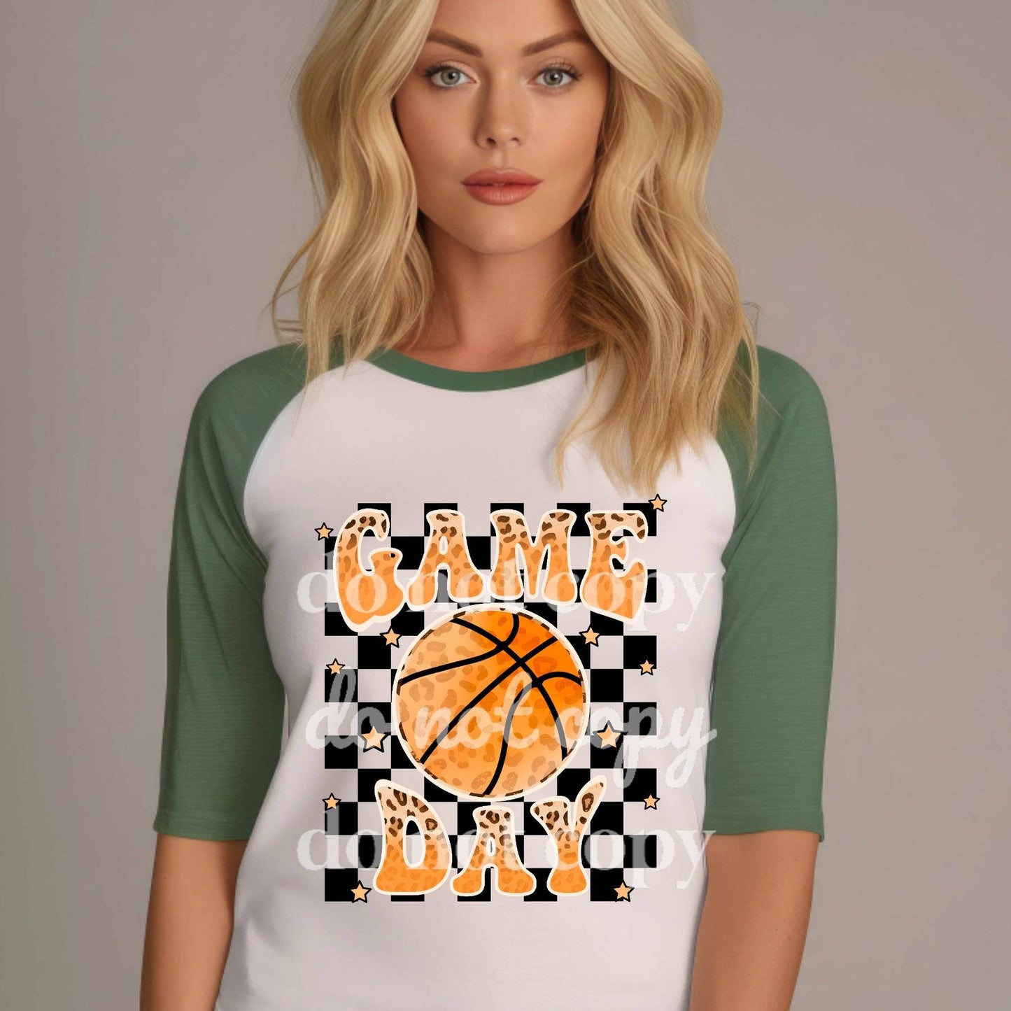 Game Day Basketball - Ready to Press DTF Transfer Full Color - Pro Blanks