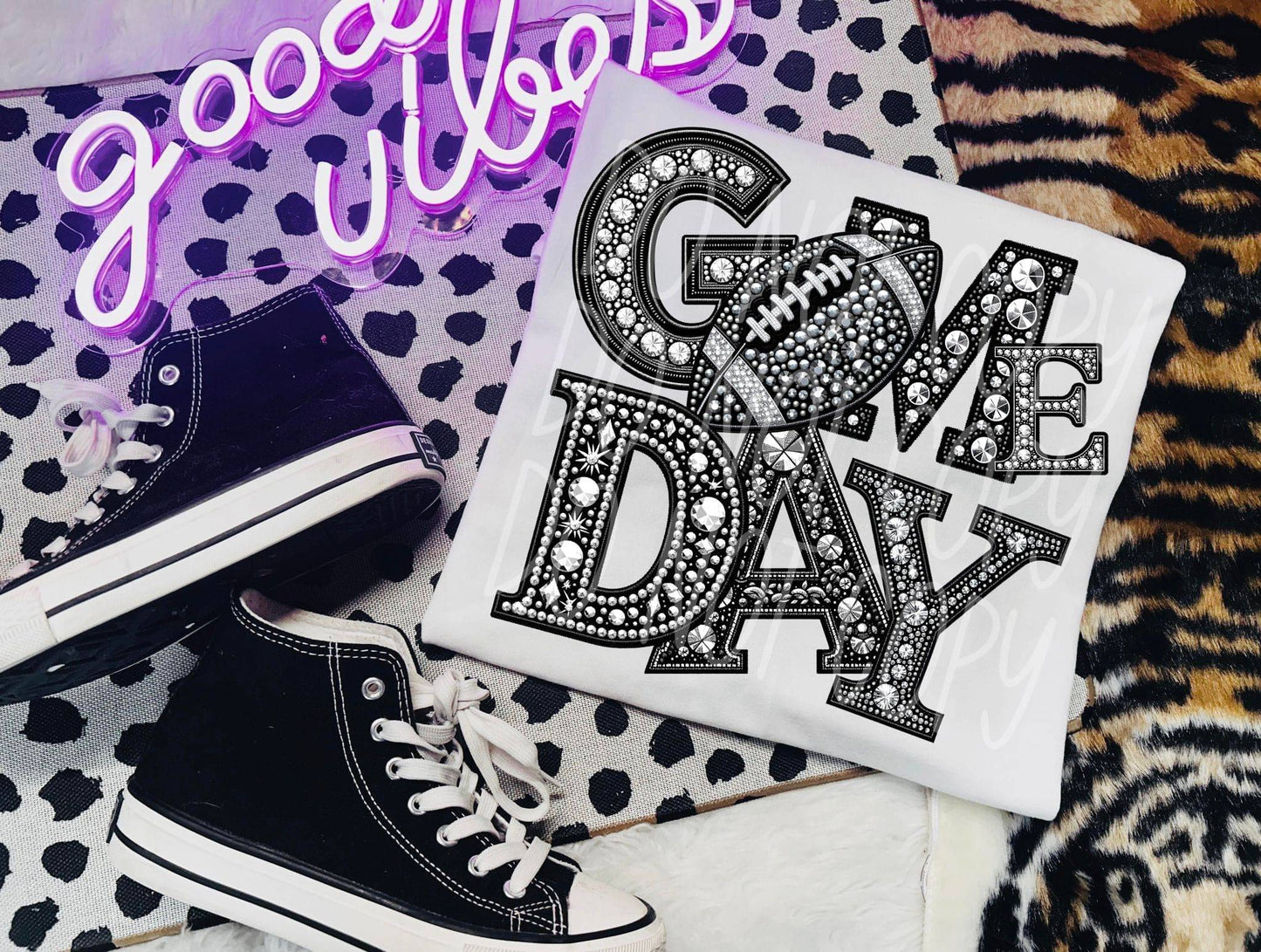 Game Day Football #3359 - Ready to Press DTF Transfer Full Color - Pro Blanks