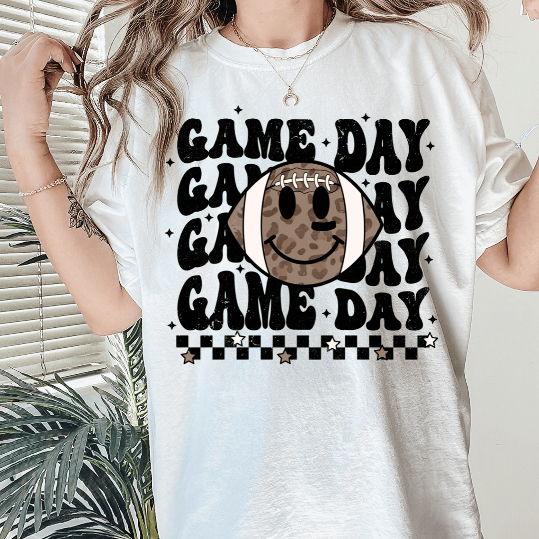 Game Day Smile- Ready to Press DTF Transfer Full Color - Pro Blanks