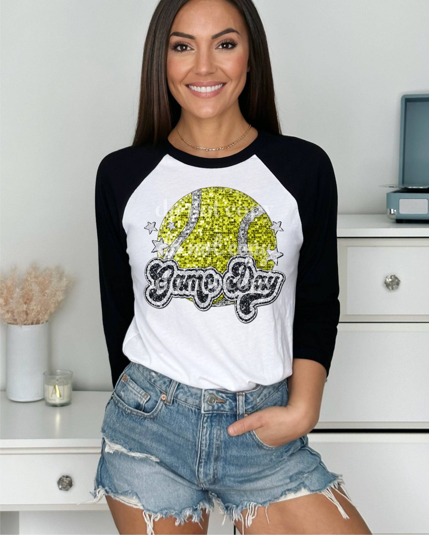 Game Day Tennis - Ready to Press DTF Transfer Full Color - Pro Blanks