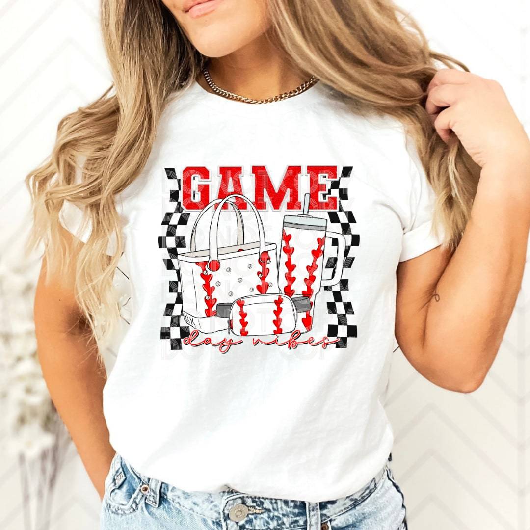 Game Day Vibes Baseball #1967 - Ready to Press DTF Transfer Full Color - Pro Blanks