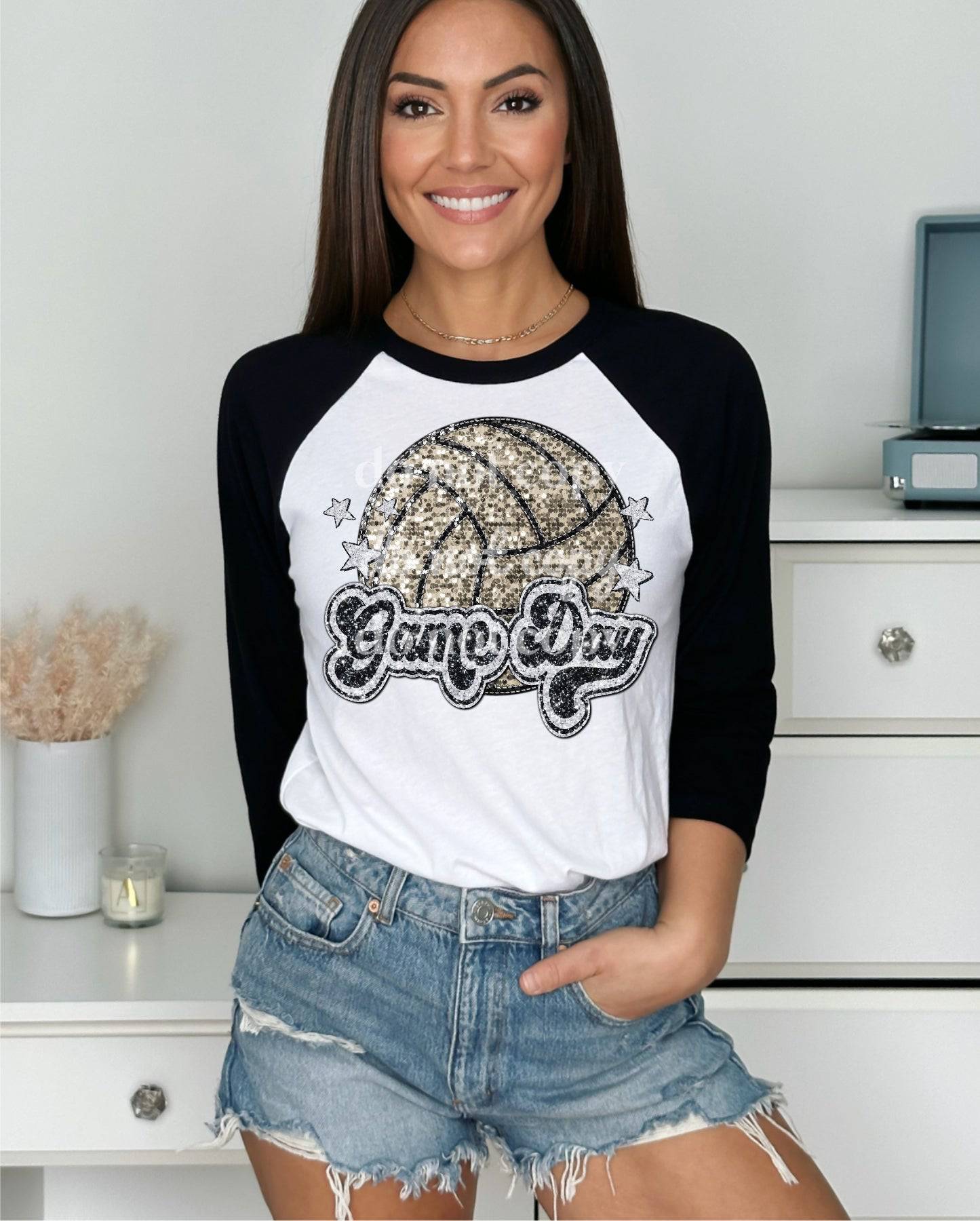 Game Day Volleyball - Ready to Press DTF Transfer Full Color - Pro Blanks