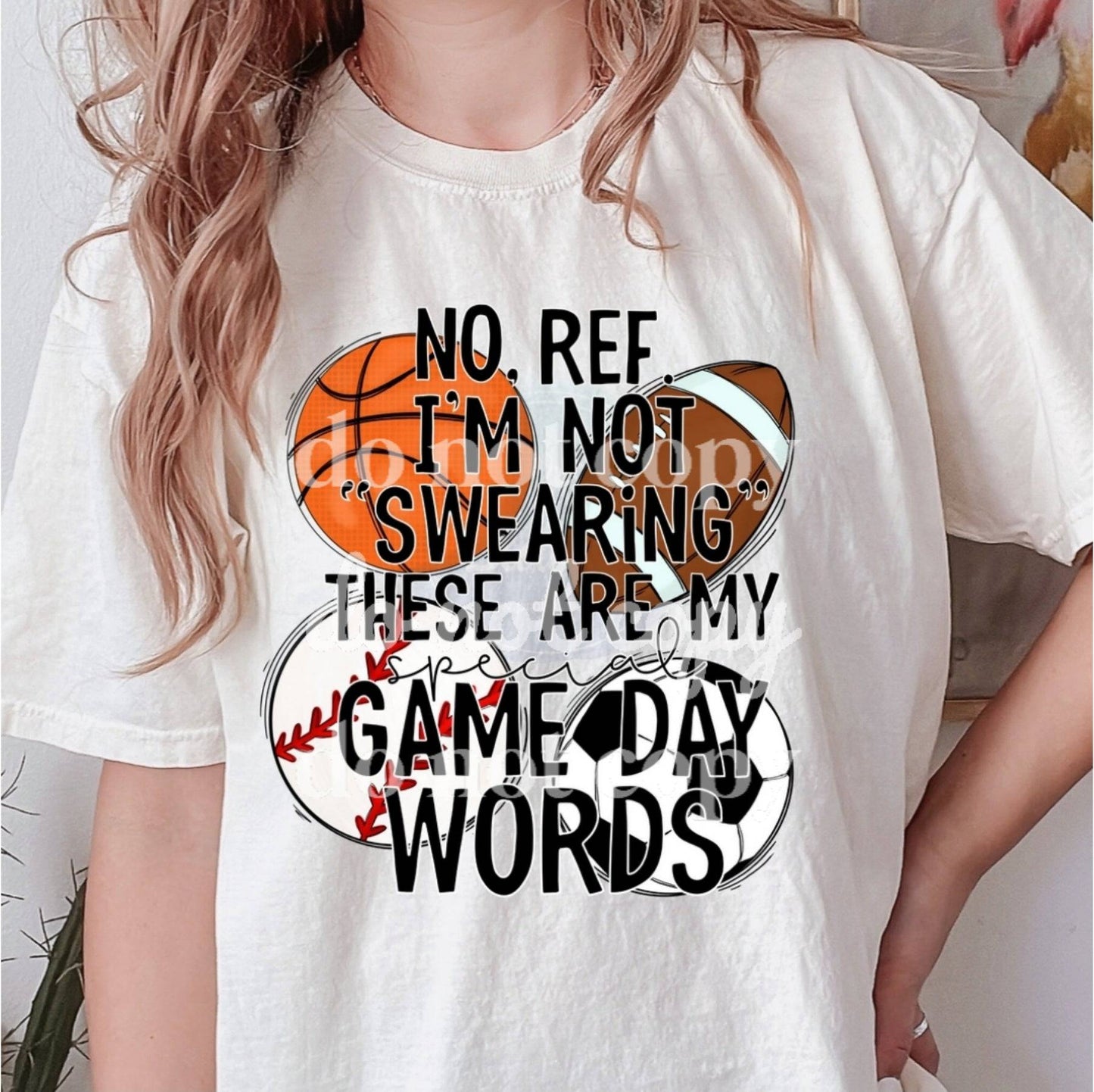 Game Day Words - Ready to Press DTF Transfer Full Color