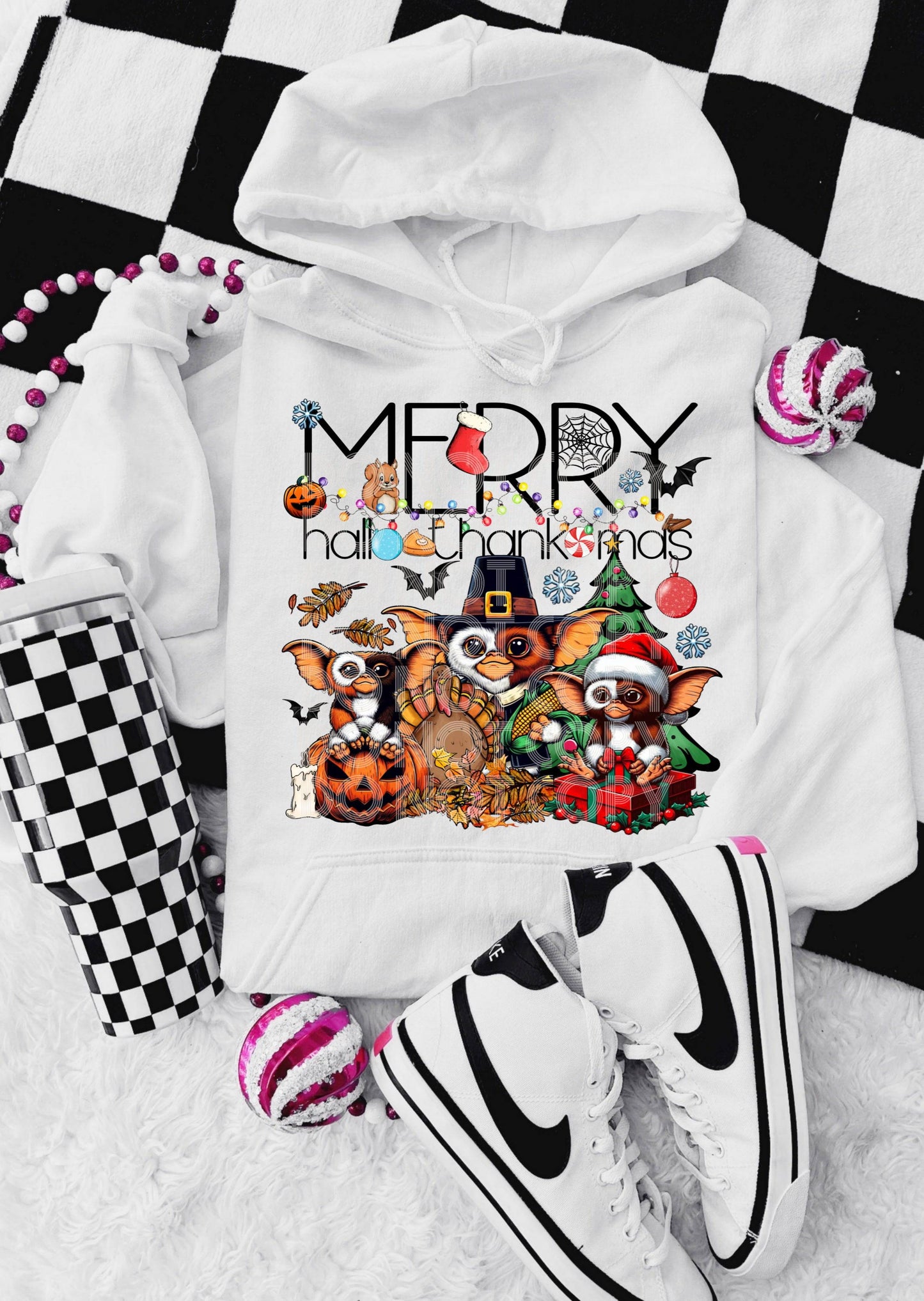 Gizmo Happy Hallo-Thank-Mas #3910 - Ready to Press DTF Transfer Full Color - Pro Blanks