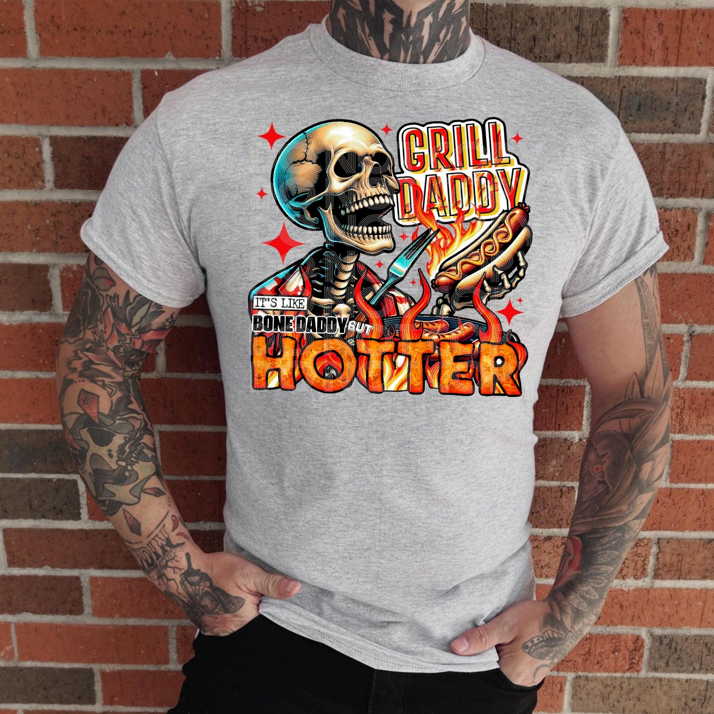 Grill Daddy #3388 - Ready to Press DTF Transfer Full Color - Pro Blanks