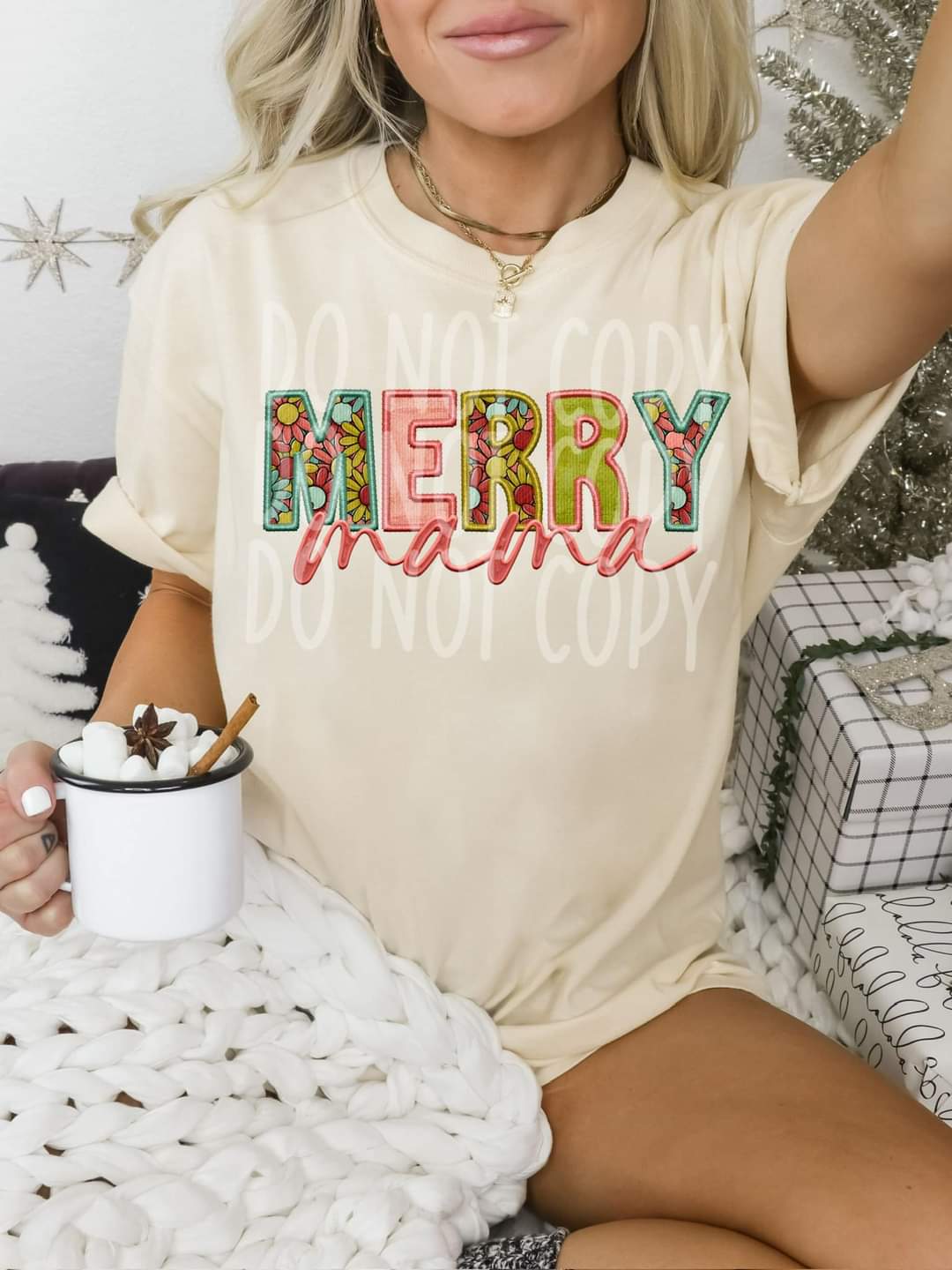 Groovy Merry Mama - Ready to Press DTF Transfer Full Color