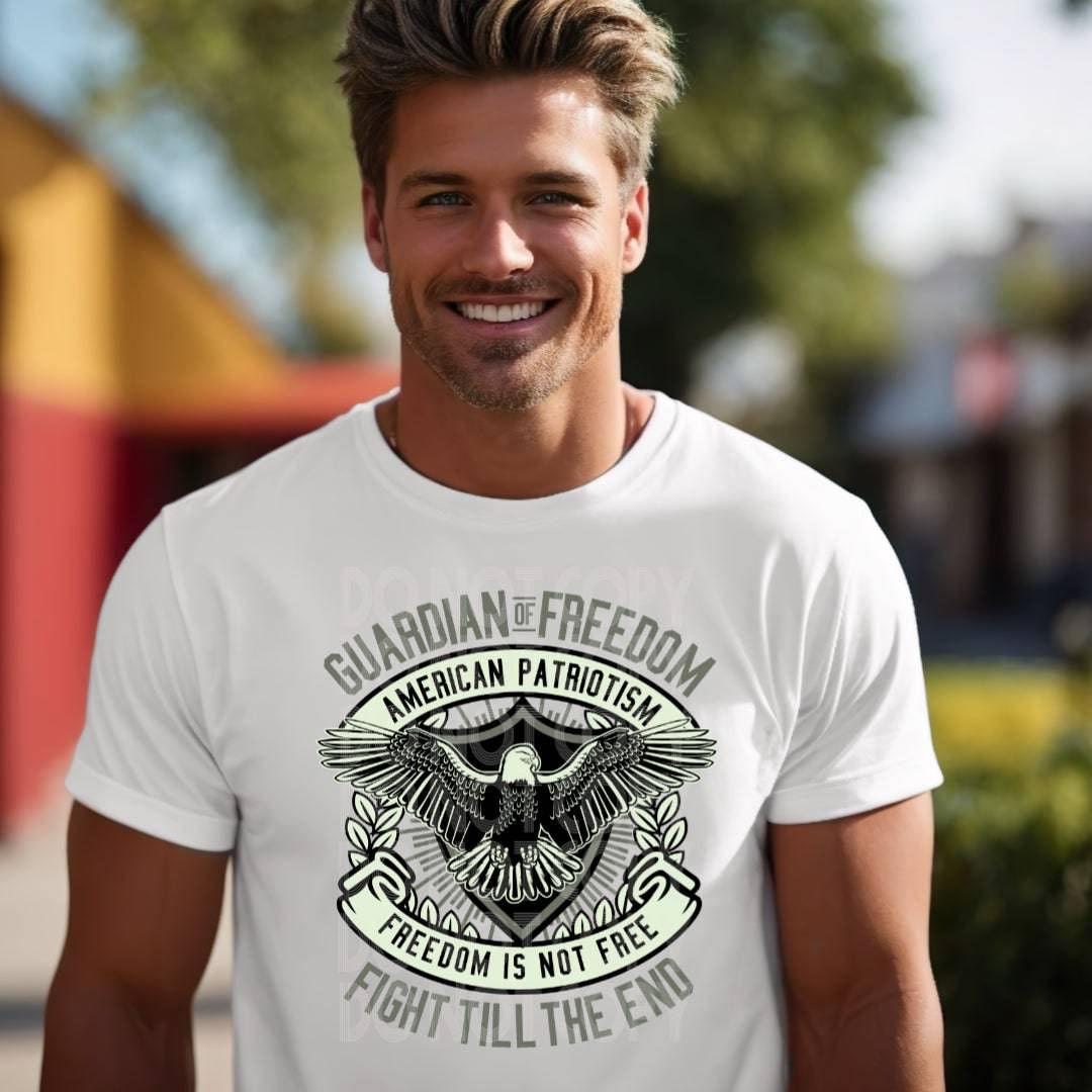 Guardian Of Freedom #1978 - Ready to Press DTF Transfer Full Color - Pro Blanks