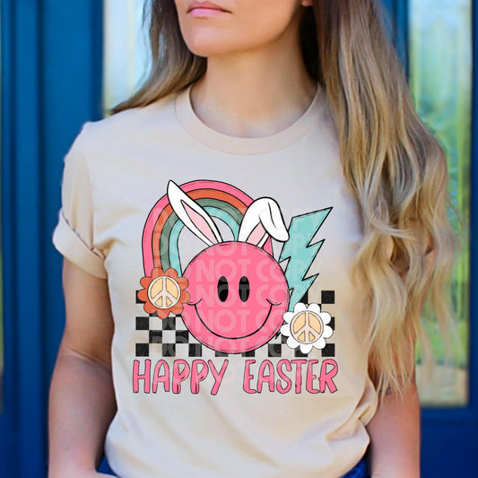 Happy Easter #1642  - Ready to Press DTF Transfer Full Color - Pro Blanks