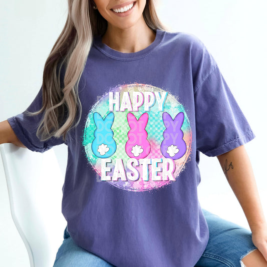 Happy Easter #1657  - Ready to Press DTF Transfer Full Color - Pro Blanks