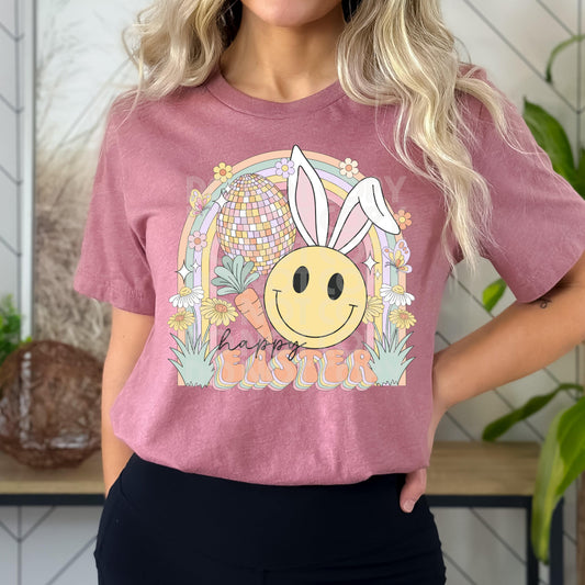 Happy Easter Smile #1649  - Ready to Press DTF Transfer Full Color - Pro Blanks