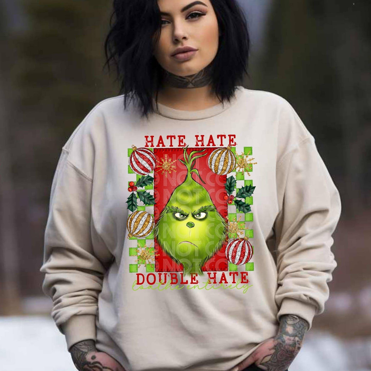 Hate Hate Double Hate #1125 - Ready to Press DTF Transfer Full Color - Pro Blanks