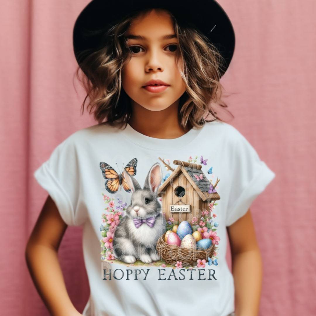 Hoppy Easter #1730 - Ready to Press DTF Transfer Full Color - Pro Blanks