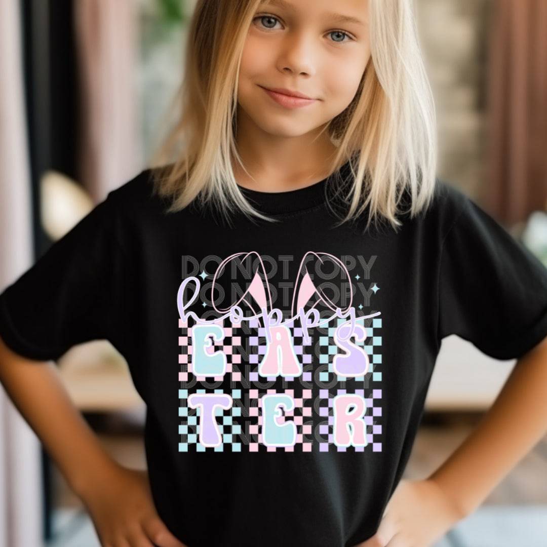 Hoppy Easter #1734 - Ready to Press DTF Transfer Full Color - Pro Blanks