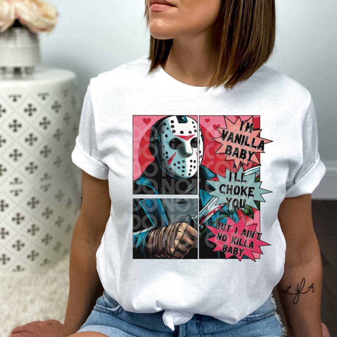 I’m Vanilla Baby Jason #1556  - Ready to Press DTF Transfer Full Color - Pro Blanks