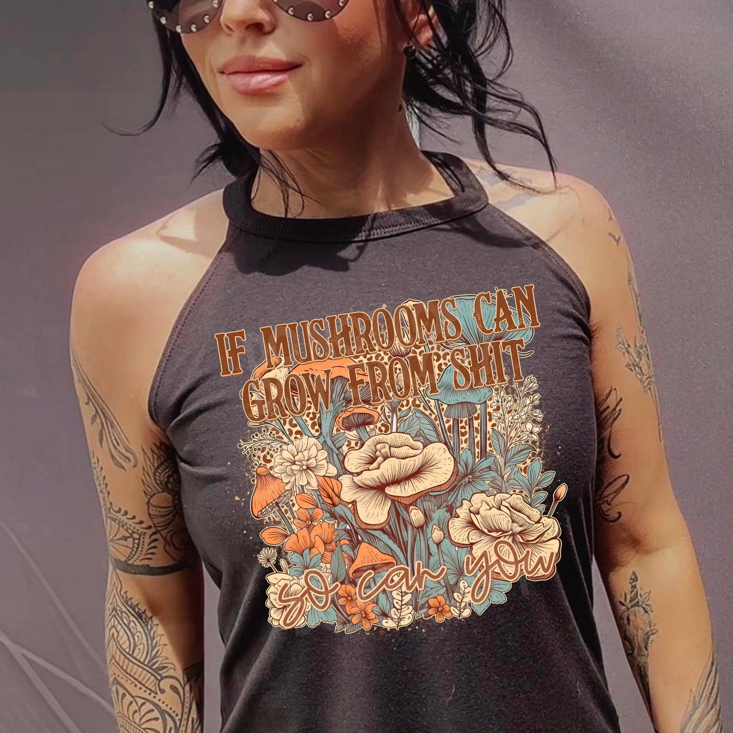 If Mushrooms Can Grow From Shit #3180 - Ready to Press DTF Transfer Full Color - Pro Blanks