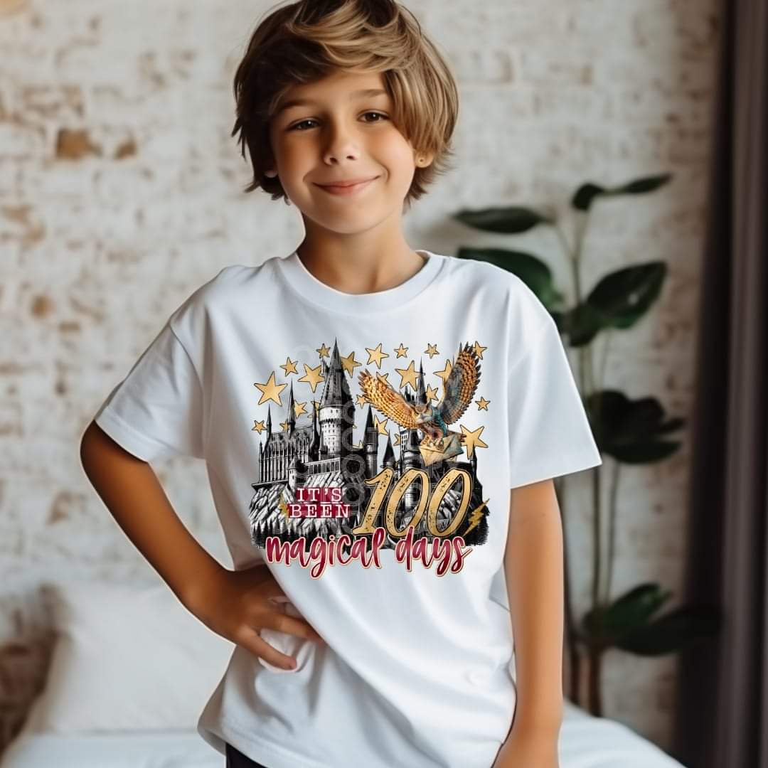 It's Been 100 Magical Days #1394 - Ready to Press DTF Transfer Full Color - Pro Blanks