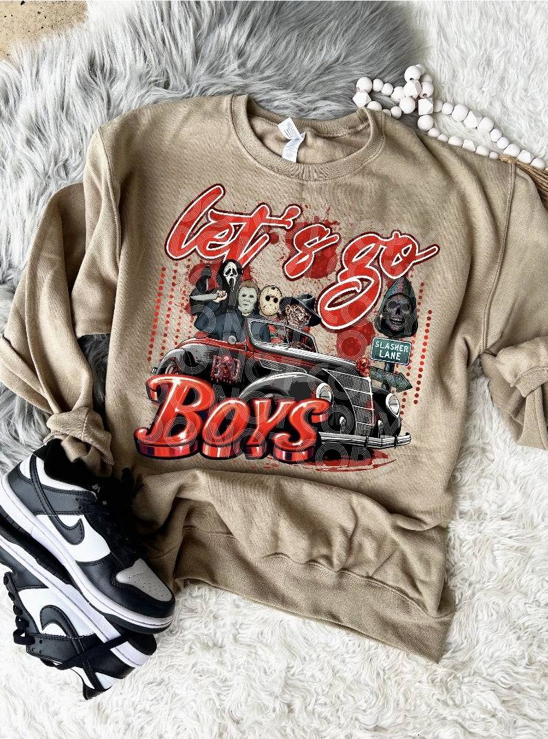 Let's Go Boys #3704 - Ready to Press DTF Transfer Full Color - Pro Blanks