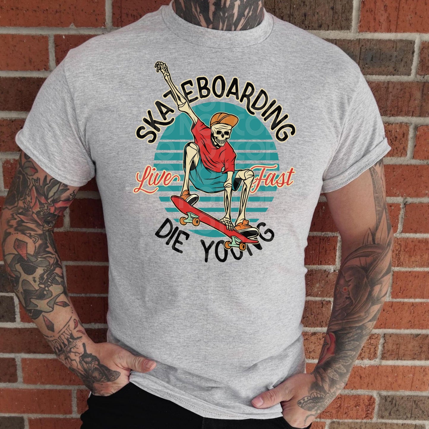 Live Fast Die Young #3259- Ready to Press DTF Transfer Full Color - Pro Blanks