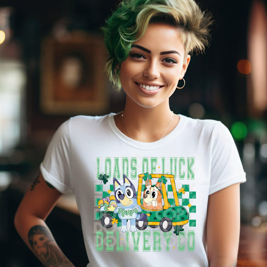 Loads of Luck Delivery Co #1625  - Ready to Press DTF Transfer Full Color - Pro Blanks