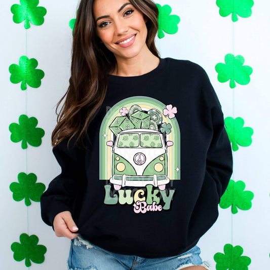 Lucky Babe #1669  - Ready to Press DTF Transfer Full Color - Pro Blanks