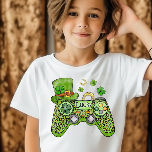 Lucky Gamer #1758  - Ready to Press DTF Transfer Full Color - Pro Blanks