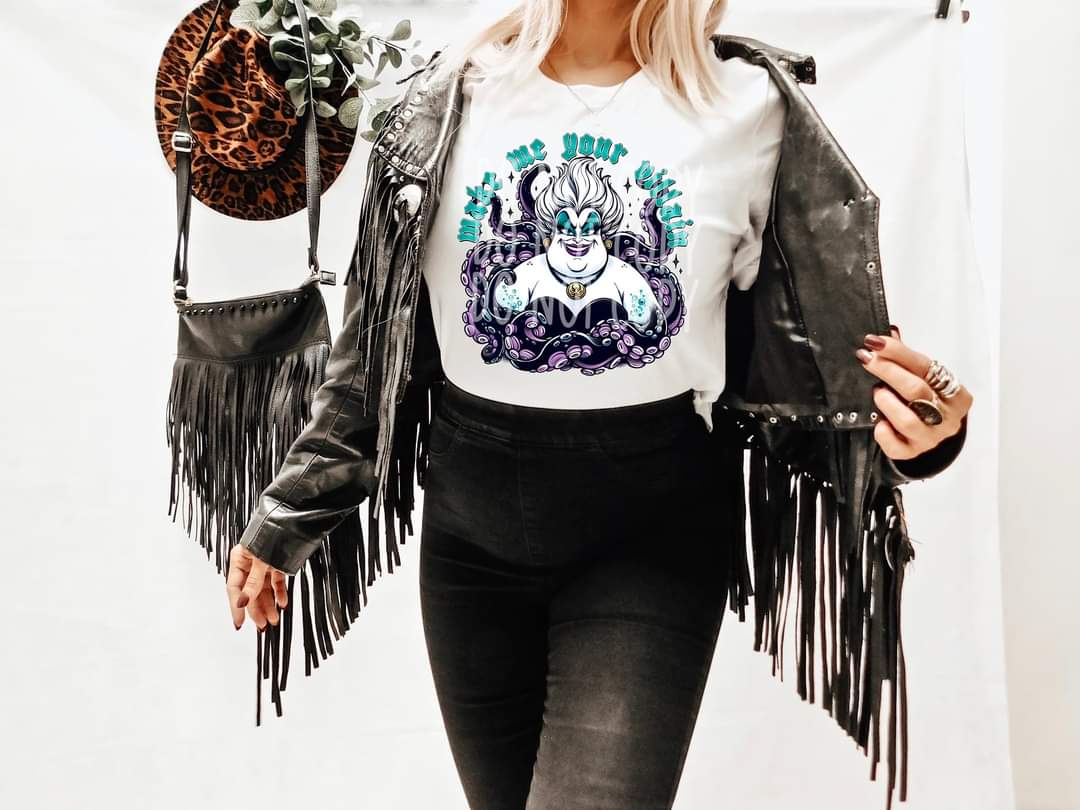 Make Me Your Villain Tentacles #1859 - Ready to Press DTF Transfer Full Color - Pro Blanks