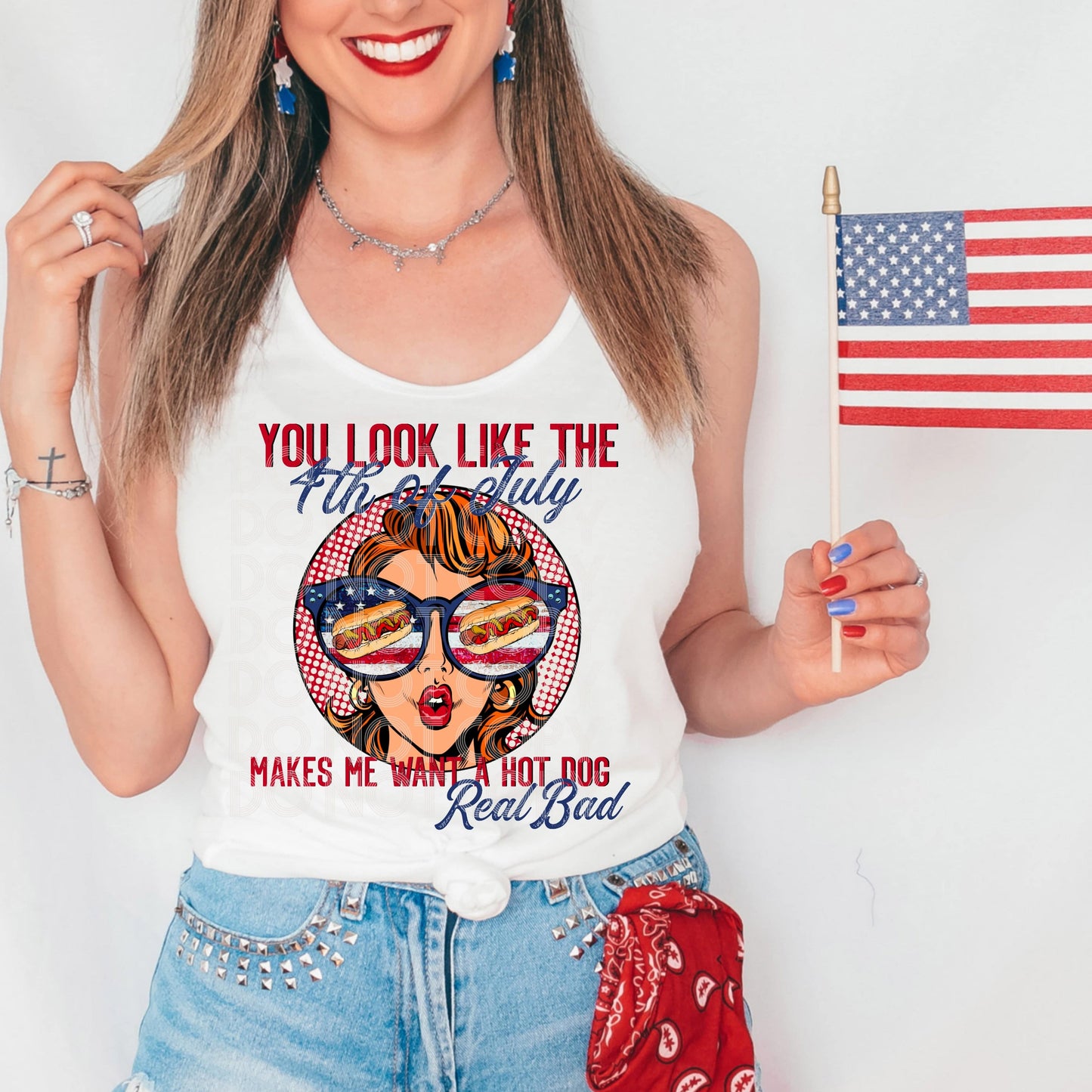 Makes Me Want Hot Dog #3310 - Ready to Press DTF Transfer Full Color - Pro Blanks