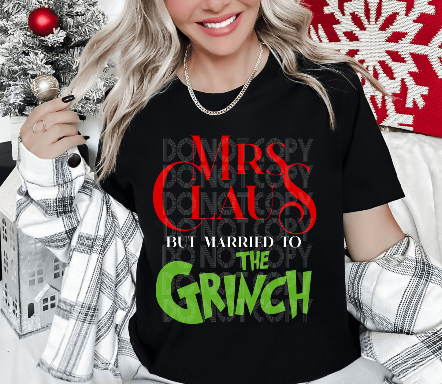 Married To The Grinch #4007 - Ready to Press DTF Transfer Full Color - Pro Blanks