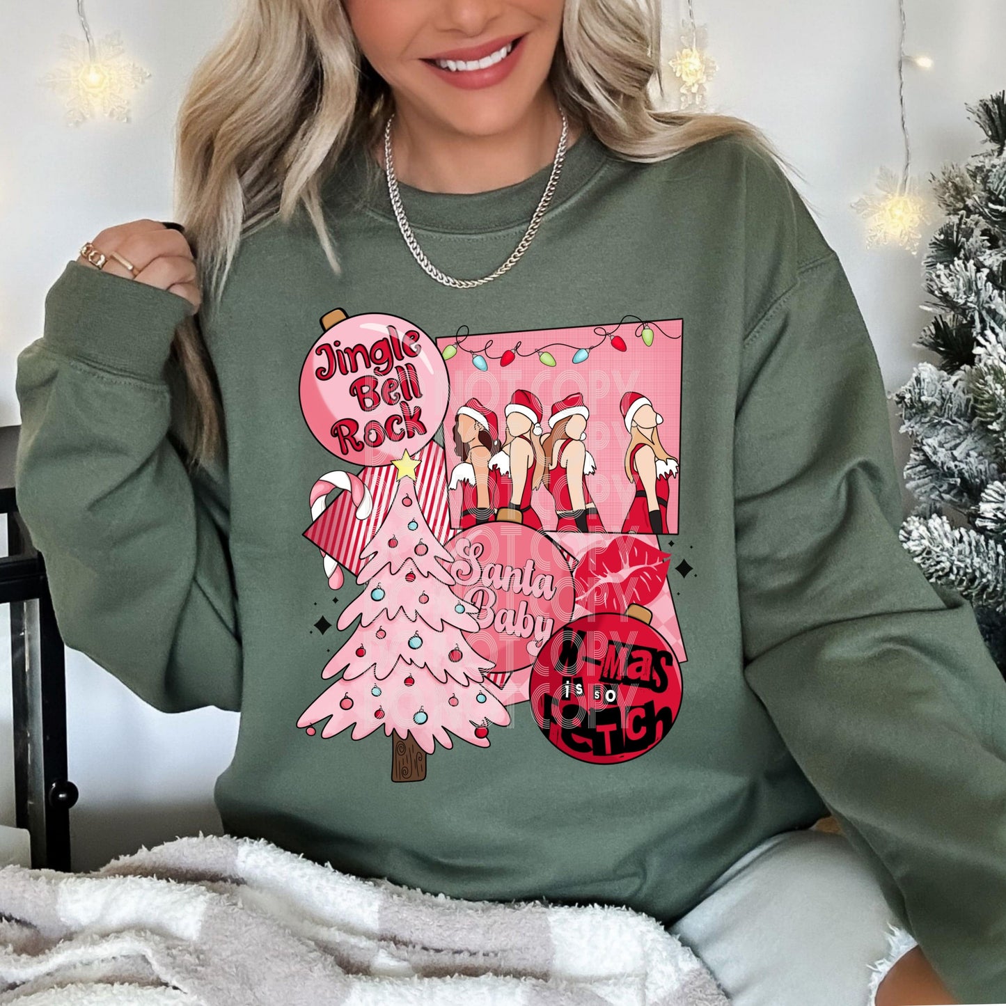 Mean Girls Xmas #4076 - Ready to Press DTF Transfer Full Color - Pro Blanks