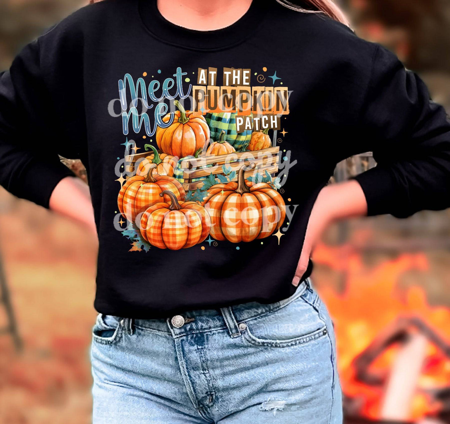 Meet me At The Pumpkin Patch - Ready to Press DTF Transfer Full Color - Pro Blanks