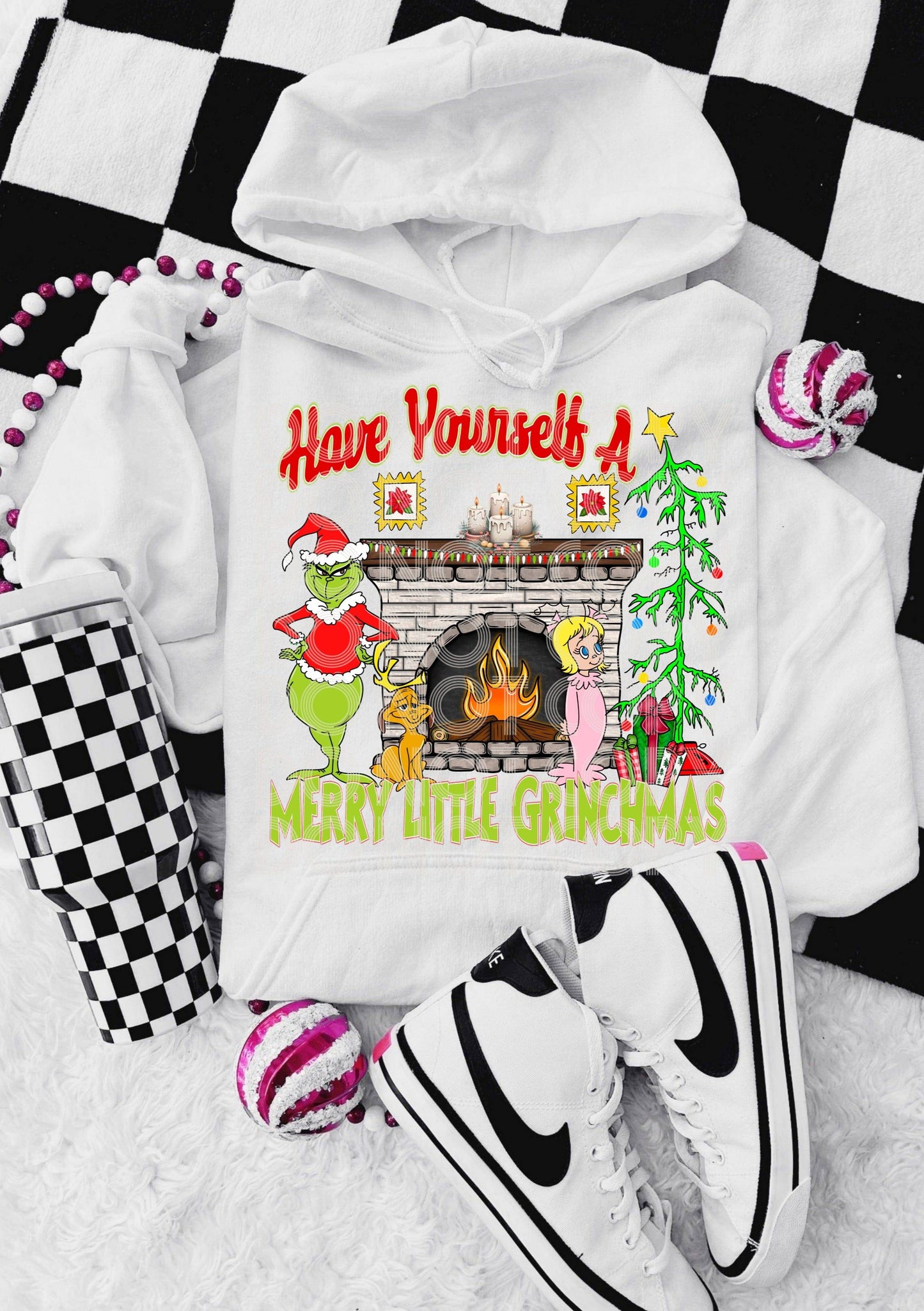 Merry Little Grinchmas #3944 - Ready to Press DTF Transfer Full Color - Pro Blanks