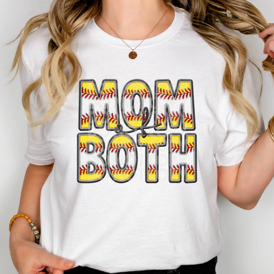 Mom Of Both #1963 - Ready to Press DTF Transfer Full Color - Pro Blanks