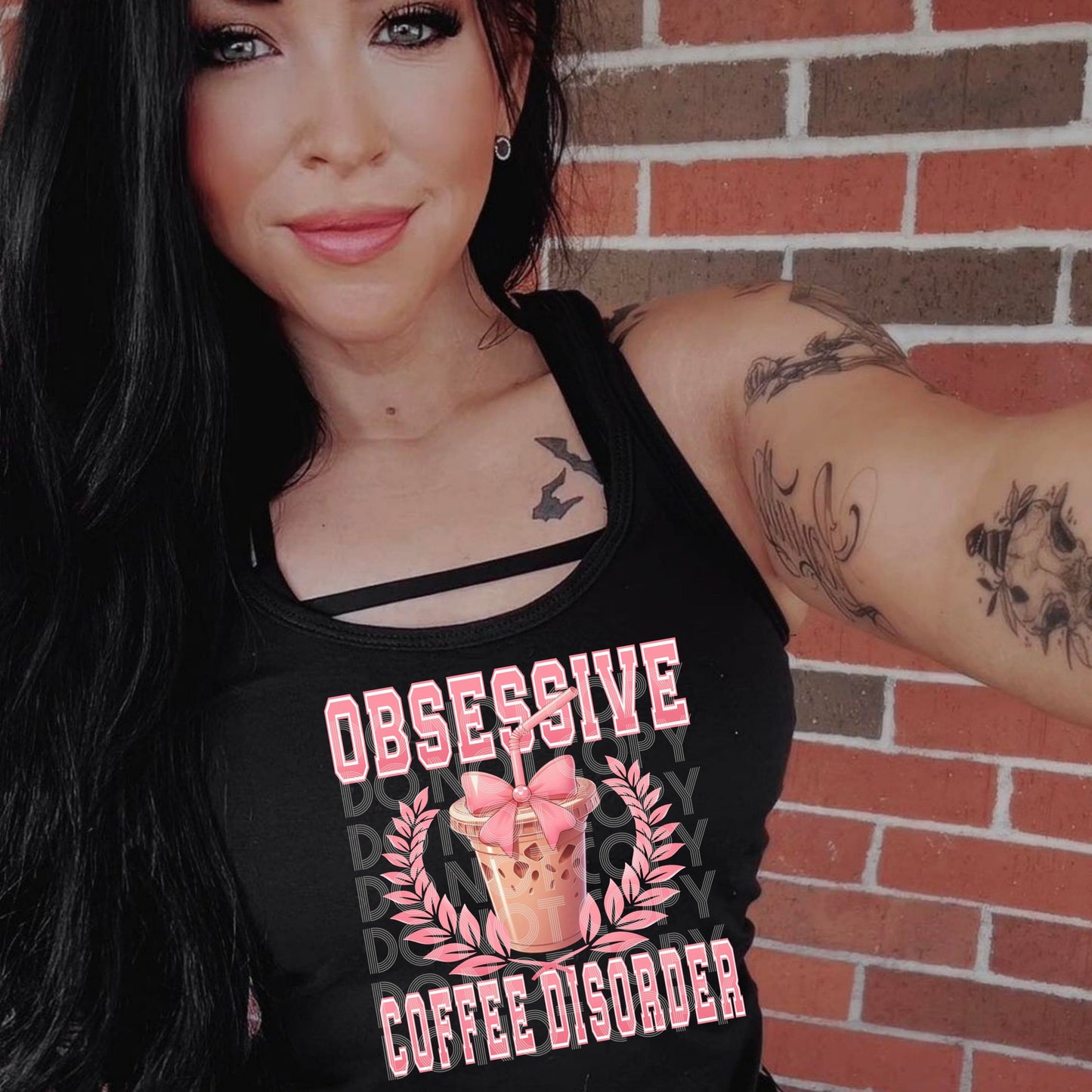 Obsessive Coffee Disorder #3063- Ready to Press DTF Transfer Full Color - Pro Blanks