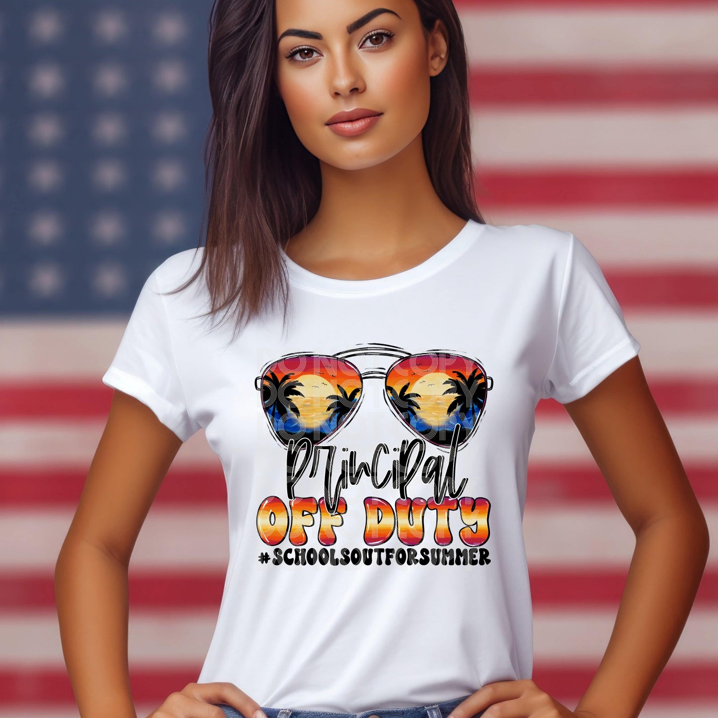 Off Duty Principal #3224 - Ready to Press DTF Transfer Full Color - Pro Blanks