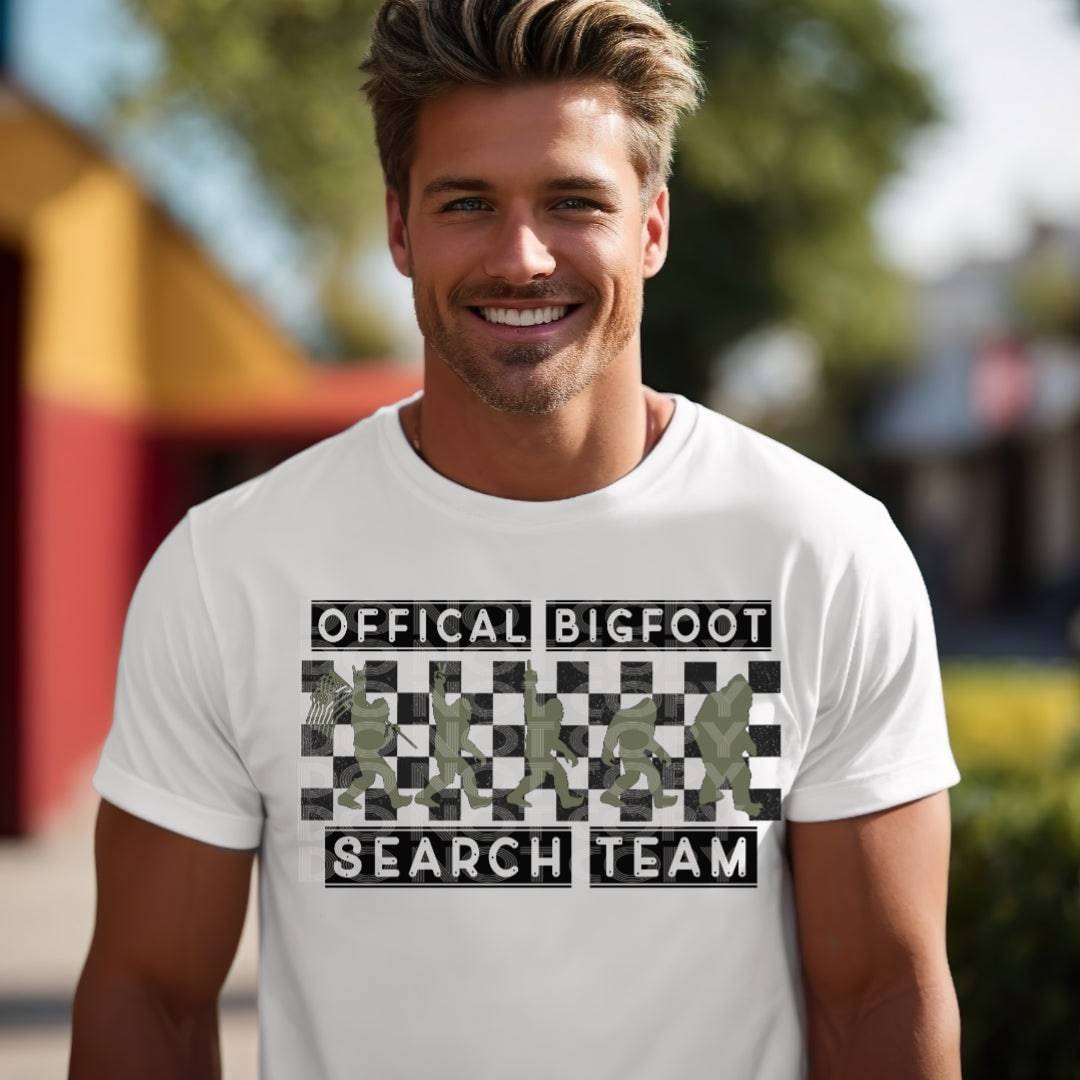 Official Bigfoot Search Team #1872 - Ready to Press DTF Transfer Full Color - Pro Blanks