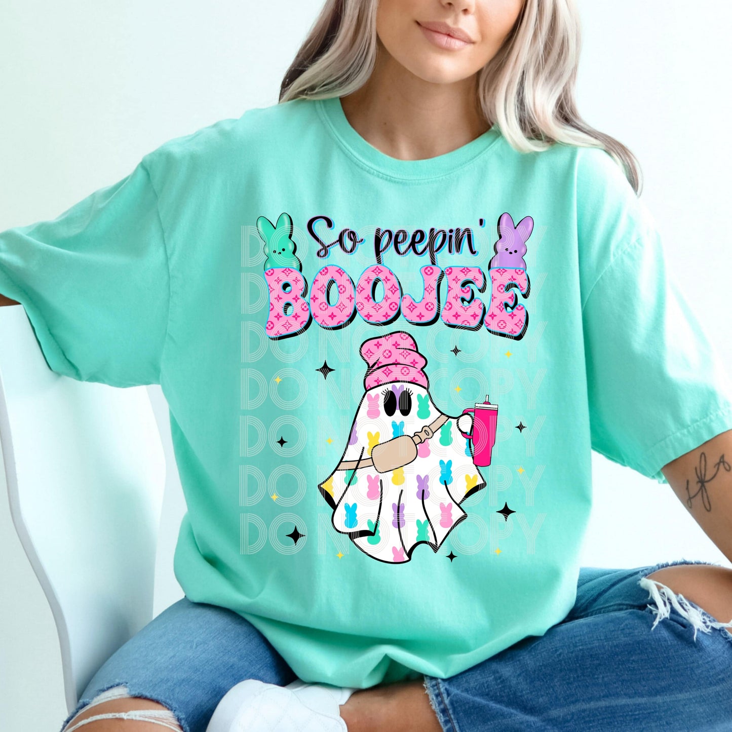 Peepin Boujee #1661 - Ready to Press DTF Transfer Full Color - Pro Blanks