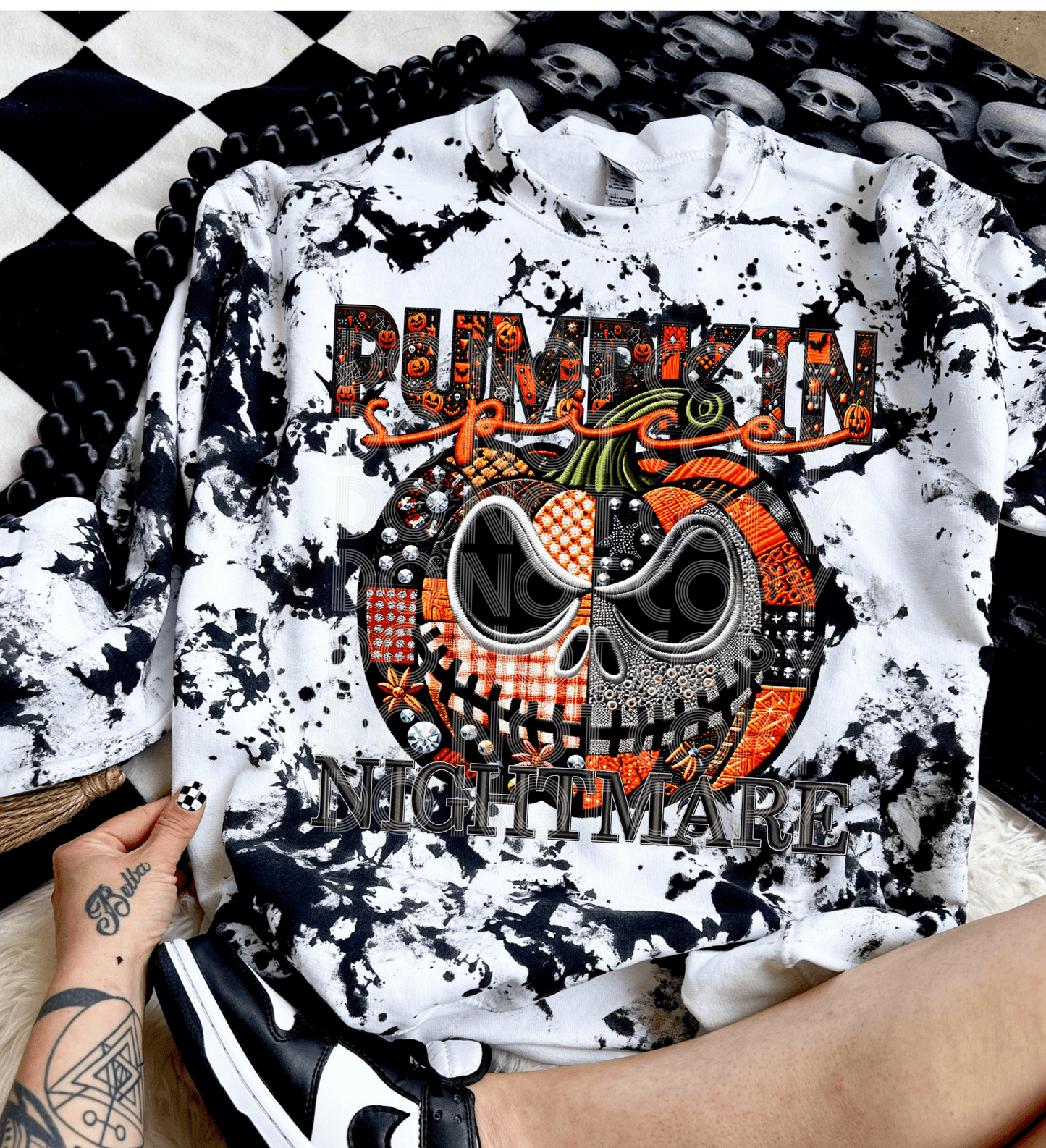 Pumpkin Spice Nightmare #3662 - Ready to Press DTF Transfer Full Color - Pro Blanks
