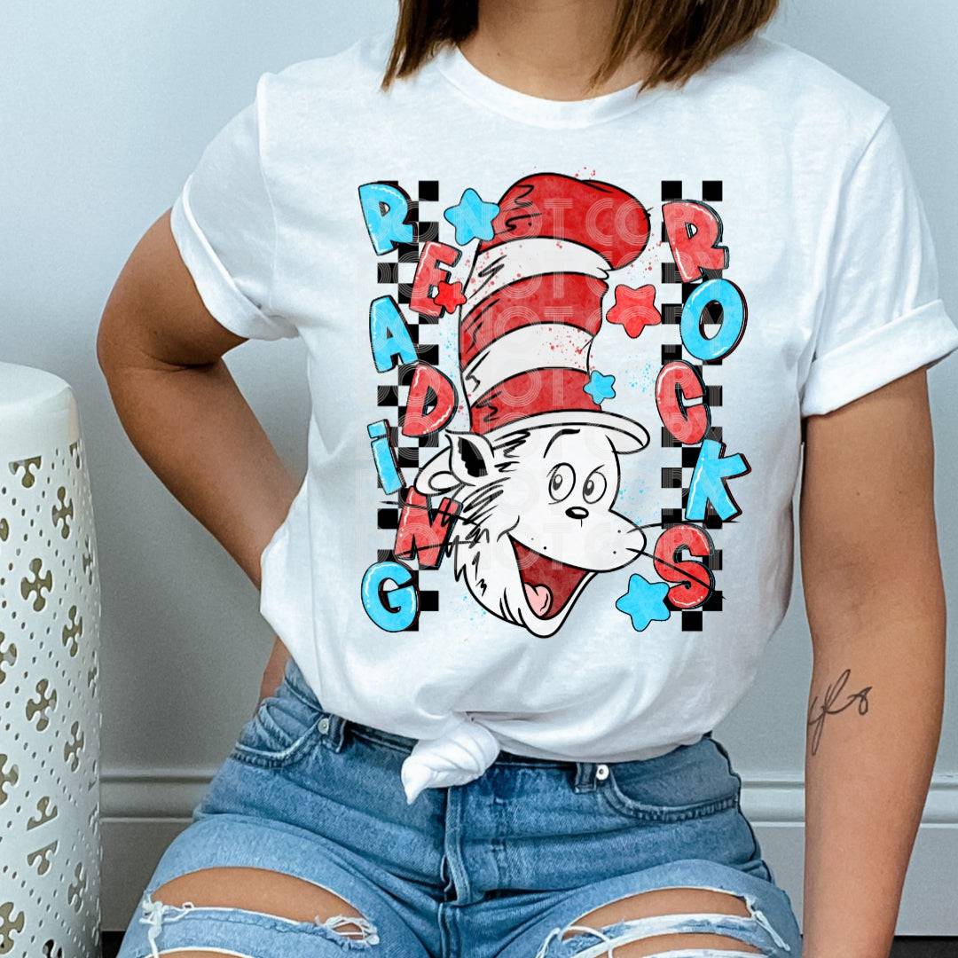 Reading Rocks #1753  - Ready to Press DTF Transfer Full Color - Pro Blanks