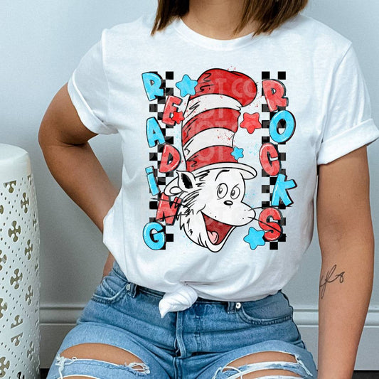 Reading Rocks #1753  - Ready to Press DTF Transfer Full Color - Pro Blanks