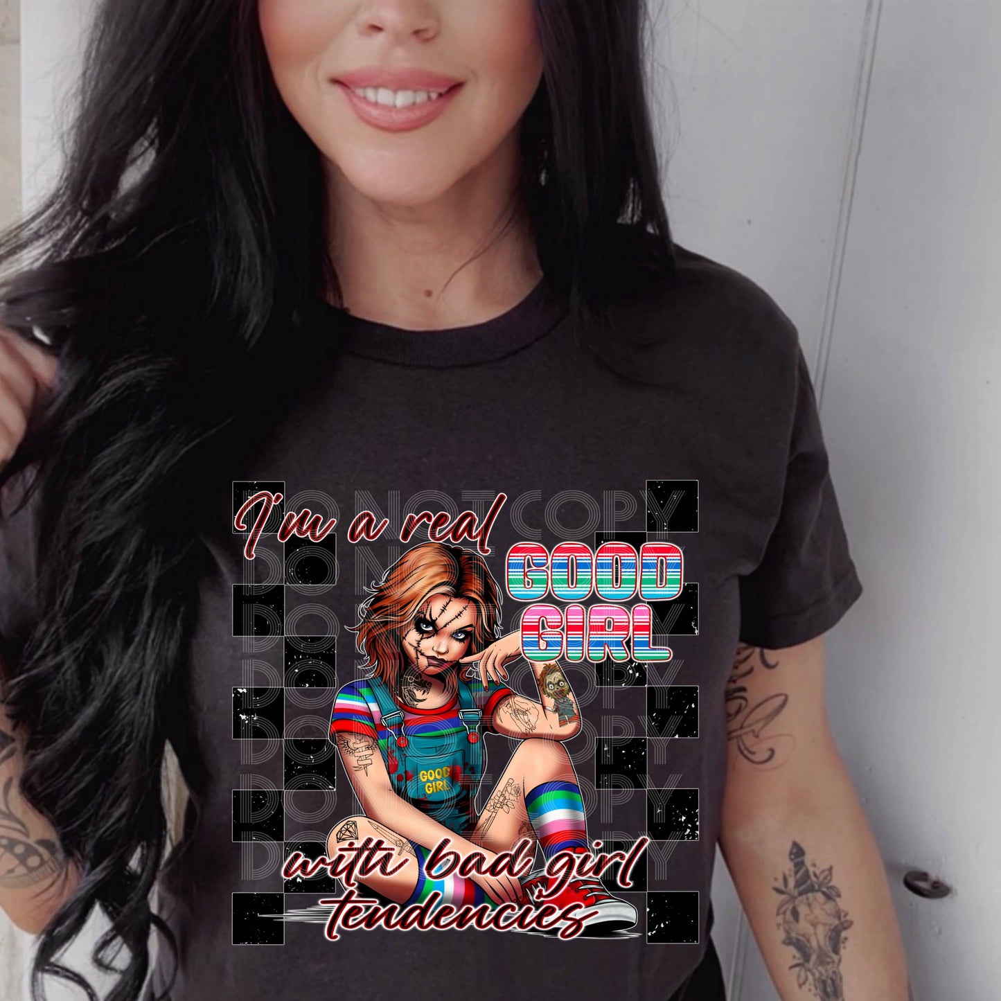 Real Good Girl #3326 - Ready to Press DTF Transfer Full Color - Pro Blanks