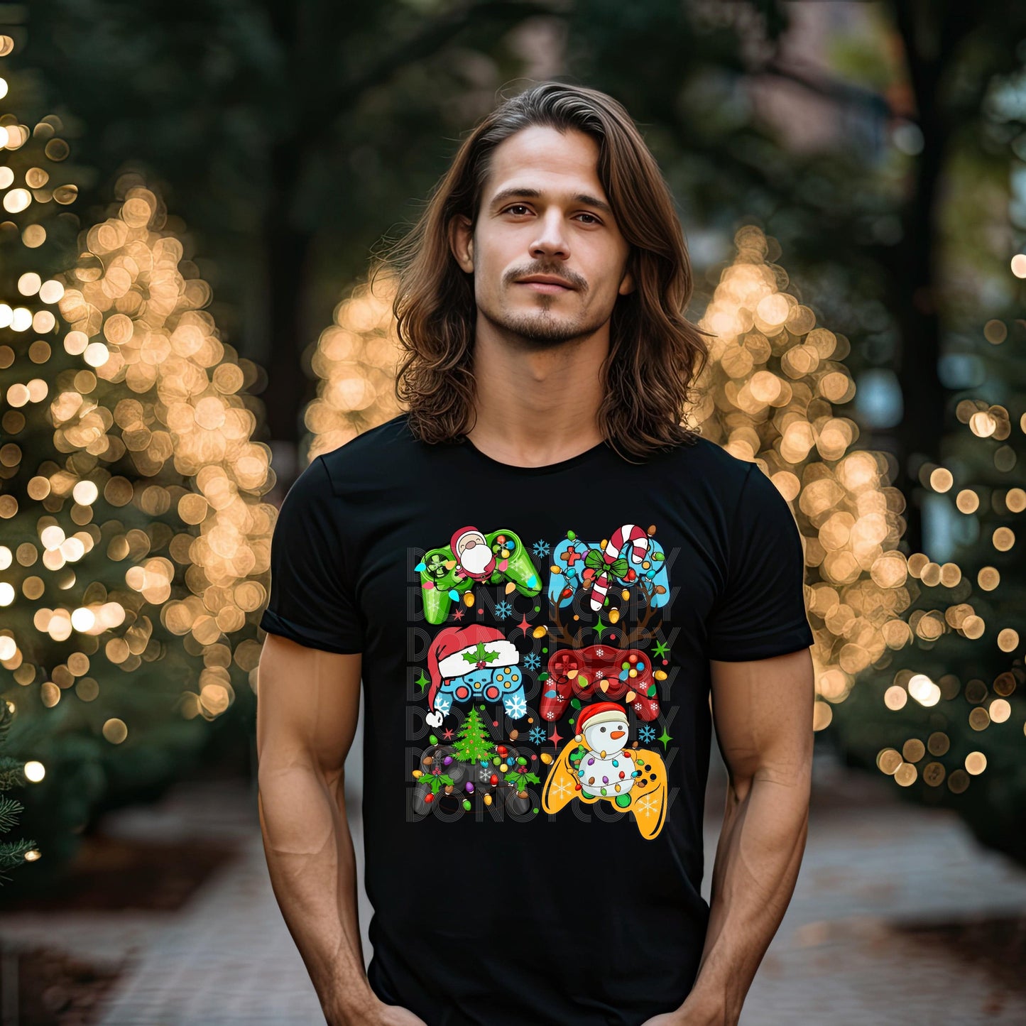 Retro Christmas #4000 - Ready to Press DTF Transfer Full Color - Pro Blanks