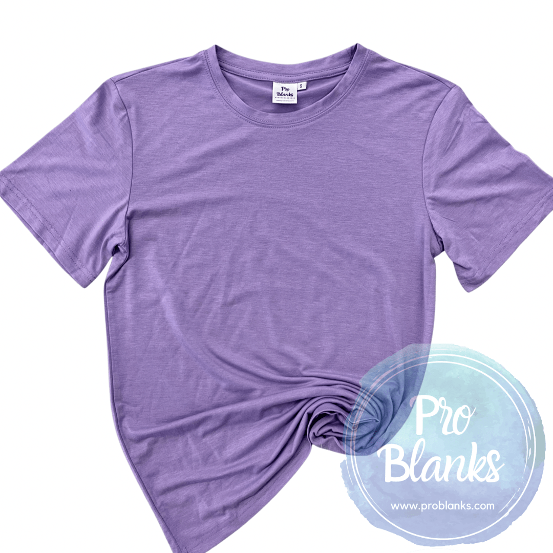 RTS - ADULT - CREW NECK - 100% Polyester T-shirt with Soft Cotton Feel - Pro Blanks