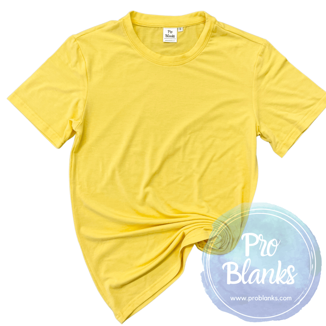 RTS - ADULT - CREW NECK - 100% Polyester T-shirt with Soft Cotton Feel - Pro Blanks