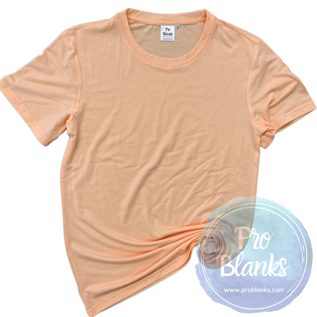 RTS - ADULT - CREW NECK - 100% Polyester T-shirt with Soft Cotton Feel - Pro Blanks