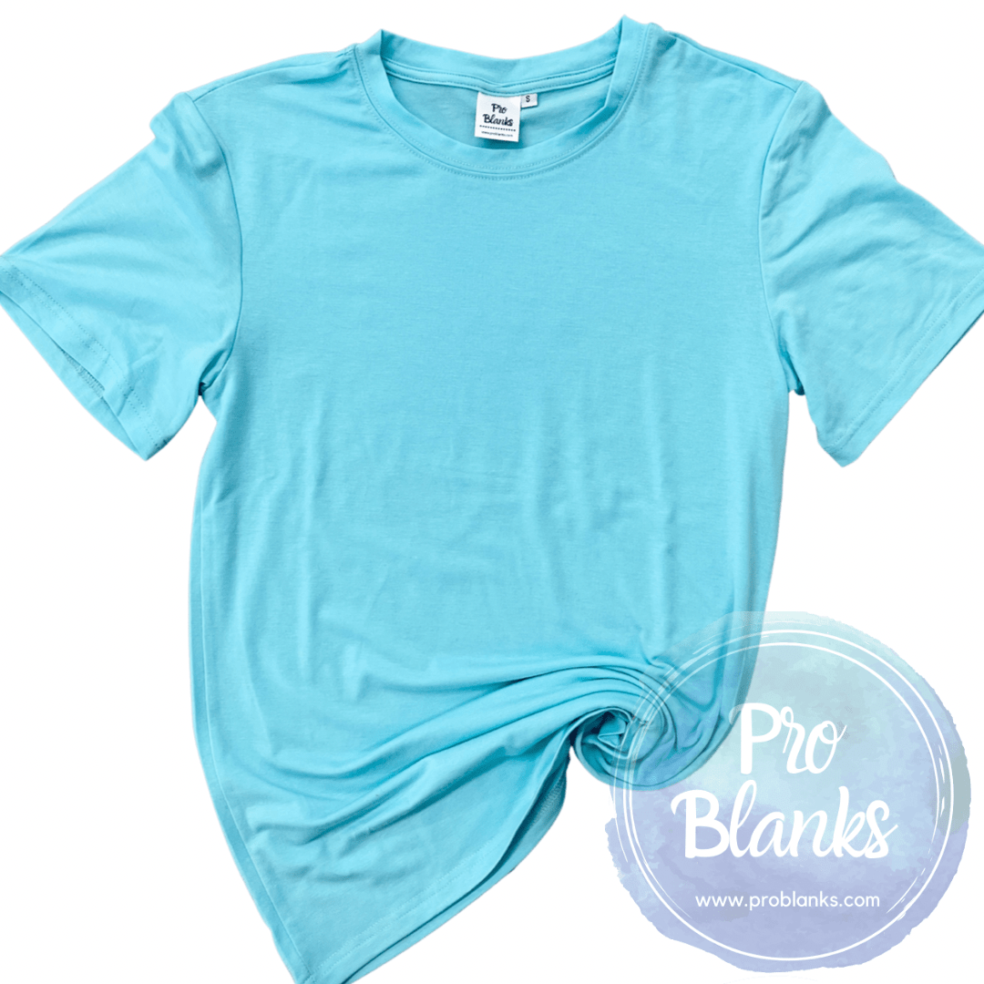 RTS - ADULT - CREW NECK - 100% Polyester T-shirt with Soft Cotton Feel - Pro Blanks