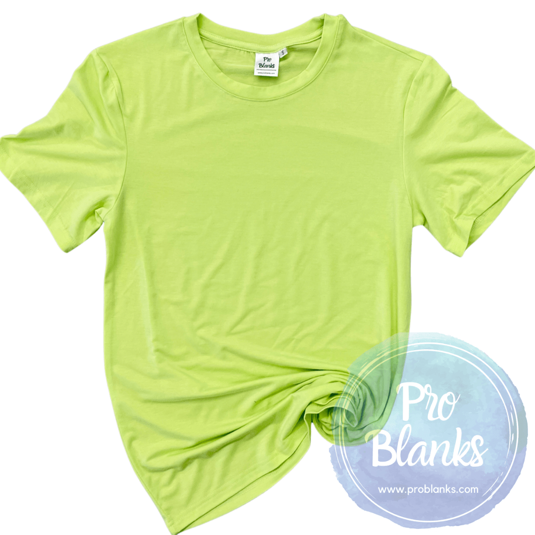 RTS - ADULT - CREW NECK - 100% Polyester T-shirt with Soft Cotton Feel - Pro Blanks